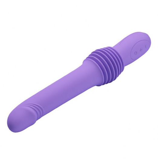 Сиреневая мини-секс-машина Pazuzu с возвратно-поступательными движениями - 29,2 см.