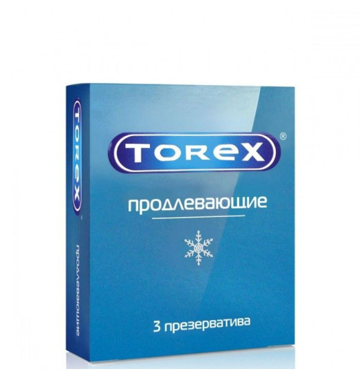 Презервативы Torex  Продлевающие  с пролонгирующим эффектом - 3 шт.