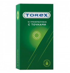 Текстурированные презервативы Torex  С точками  - 12 шт.