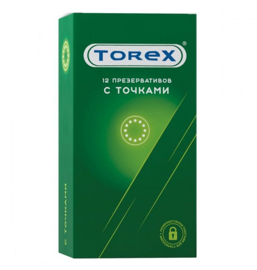Текстурированные презервативы Torex  С точками  - 12 шт.