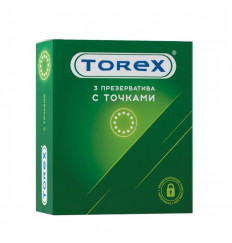 Текстурированные презервативы Torex  С точками  - 3 шт.