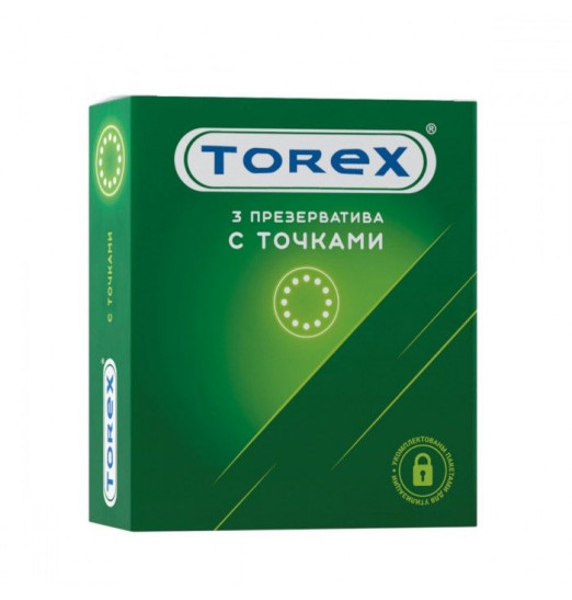 Текстурированные презервативы Torex  С точками  - 3 шт.