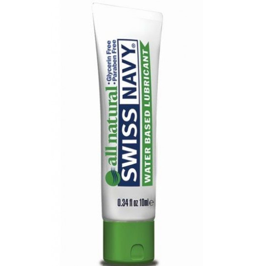 Гипоаллергенный лубрикант Swiss Navy All Natural Water Base Lubricant - 10 мл.