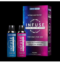 Возбуждающие лубриканты для пар INFUSE Arousal Gels for Couples - 2х59 мл.