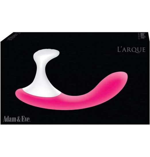 Розовый вибростимулятор простаты LArque Prostate Massager - 17,8 см.