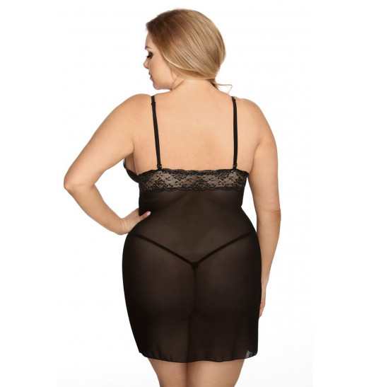 Полупрозрачная сорочка Valencia с разрезом