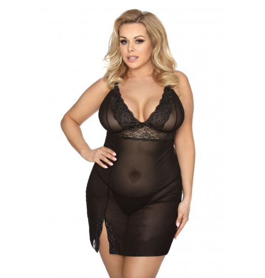 Полупрозрачная сорочка Valencia с разрезом