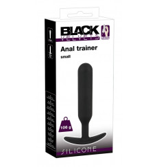 Черная утяжеленная анальная пробка Anal Trainer Small - 16 см.