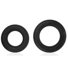 Набор из двух черных эрекционных колец Sex Expert