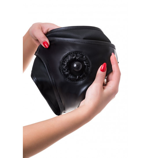 Черные трусики для страпона Domino