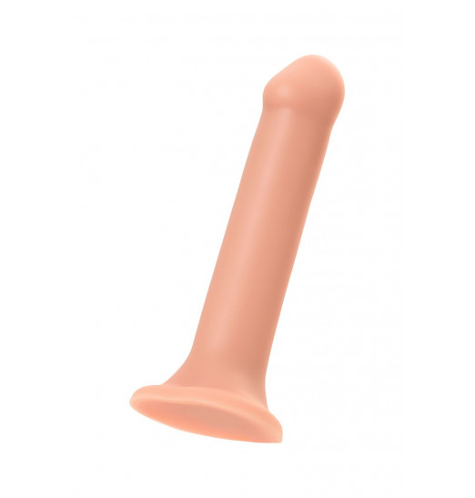 Телесный фаллос на присоске Silicone Bendable Dildo XL - 20 см.