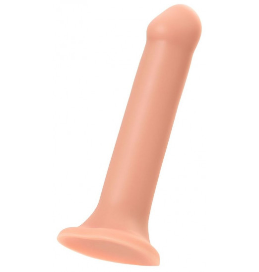 Телесный фаллос на присоске Silicone Bendable Dildo XL - 20 см.