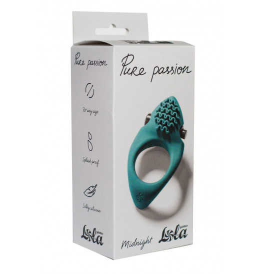Зеленое эрекционное виброкольцо Pure Passion Midnight Зеленое эрекционное виброкольцо Pure Passion Midnight