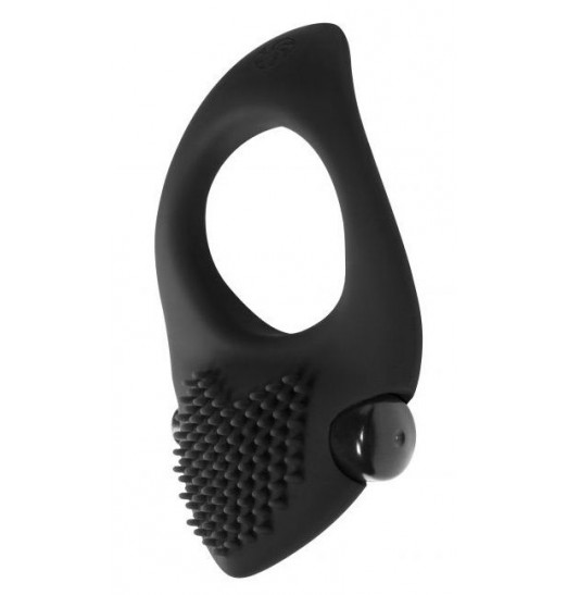 Черное эрекционное виброкольцо Pure Passion Sunset