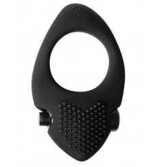 Черное эрекционное виброкольцо Pure Passion Sunset