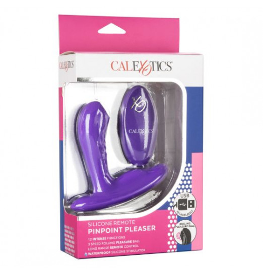 Фиолетовый вибромассажёр простаты Silicone Remote Pinpoint Pleaser Фиолетовый вибромассажёр простаты Silicone Remote Pinpoint Pleaser
