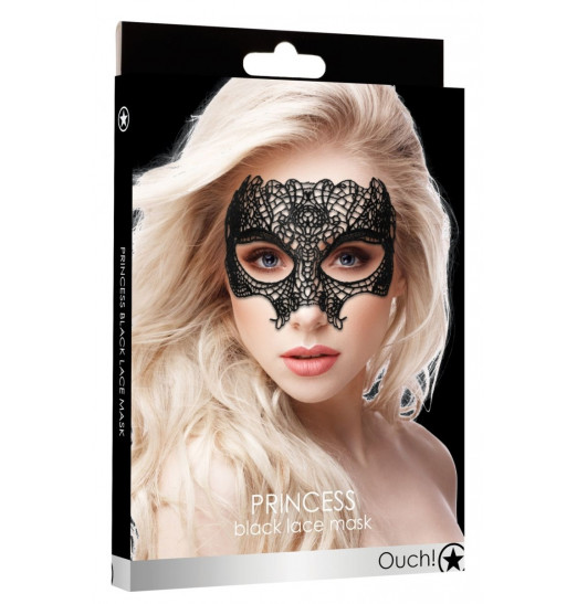 Черная кружевная маска Princess Black Lace Mask