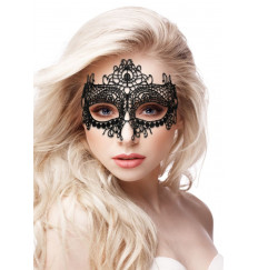 Черная кружевная маска на глаза Queen Black Lace Mask