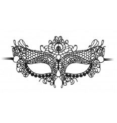Черная кружевная маска на глаза Queen Black Lace Mask