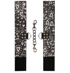 Черные поножи Love Street Art Fasion