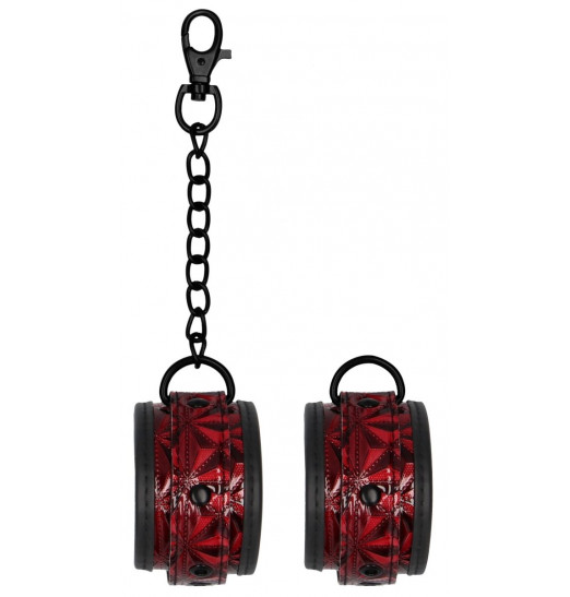 Красно-черные поножи Luxury Ankle Cuffs