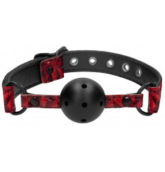 Черно-красный кляп-шарик Breathable Luxury Ball Gag