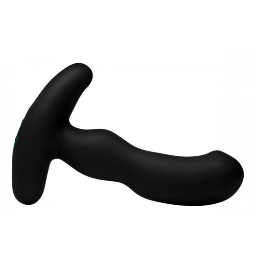Черный массажер простаты Pro-Digger 7X Silicone Stimulating Beaded P-Spot Vibe