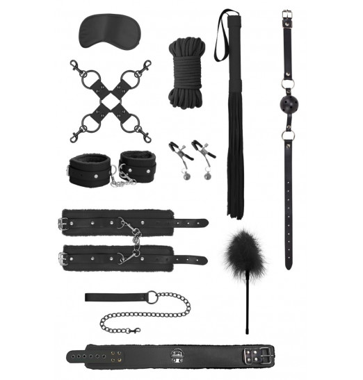 Черный игровой набор БДСМ Intermediate Bondage Kit Черный игровой набор БДСМ Intermediate Bondage Kit