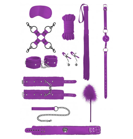 Фиолетовый игровой набор БДСМ Intermediate Bondage Kit Фиолетовый игровой набор БДСМ Intermediate Bondage Kit
