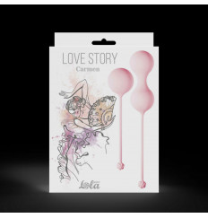 Набор розовых вагинальных шариков Love Story Carmen