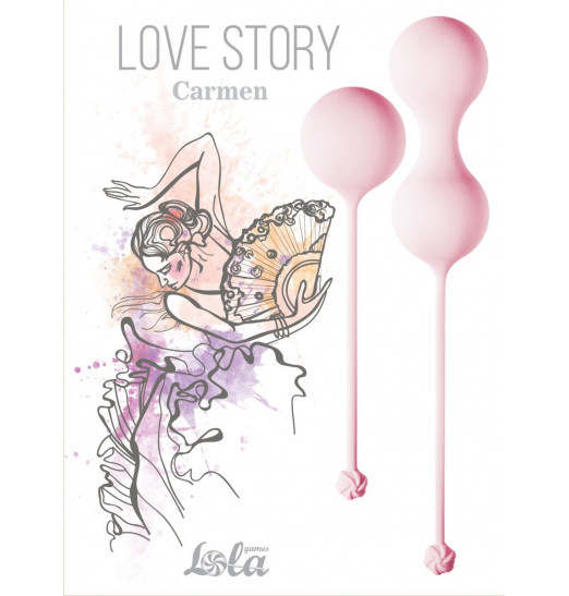 Набор розовых вагинальных шариков Love Story Carmen Набор розовых вагинальных шариков Love Story Carmen