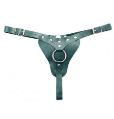 Изумрудные трусики с кольцом для страпона Ladys Arsenal