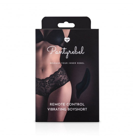 Кружевные шортики с виброэлементом Remote Control Vibrating Boyshort