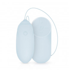 Нежно-голубое виброяйцо LUV EGG с пультом ДУ