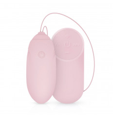 Нежно-розовое виброяйцо LUV EGG с пультом ДУ