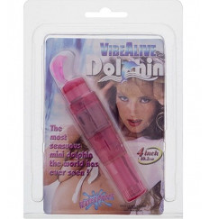 Розовая виброракета VIBE ALIVE DOLPHIN MINI MASSAGER