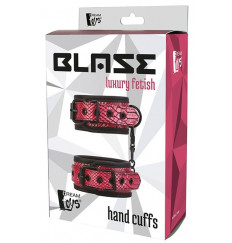 Розово-черные наручники HAND CUFFS