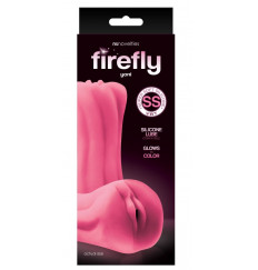 Розовый, светящийся в темноте мастурбатор-вагина из мягкого силикона Yoni