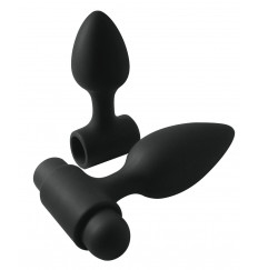 Набор из 2 черных анальных пробок Vibes-O-Spades