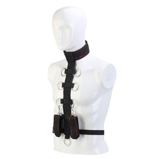 Черный шейный воротник и манжеты на запястья COLLAR BODY RESTRAINT