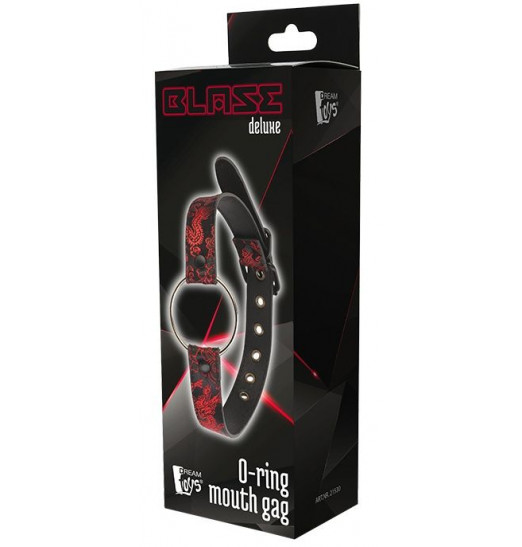 Металлический кляп O-RING MOUTH GAG на регулируемом ремешке