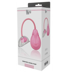 Розовый вакуумный вибромассажер VIBRATING VAGINA PUMP