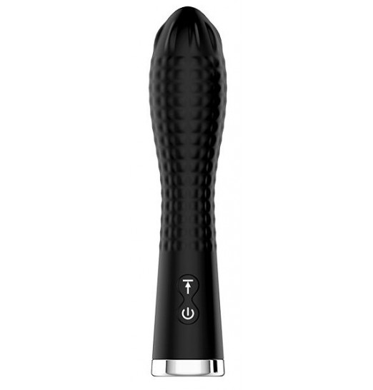 Черный вибромассажер TWIRLING TWILIGHT - 12,5 см. Черный вибромассажер TWIRLING TWILIGHT - 12,5 см.