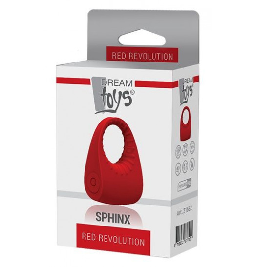 Красное эрекционное кольцо SPHINX