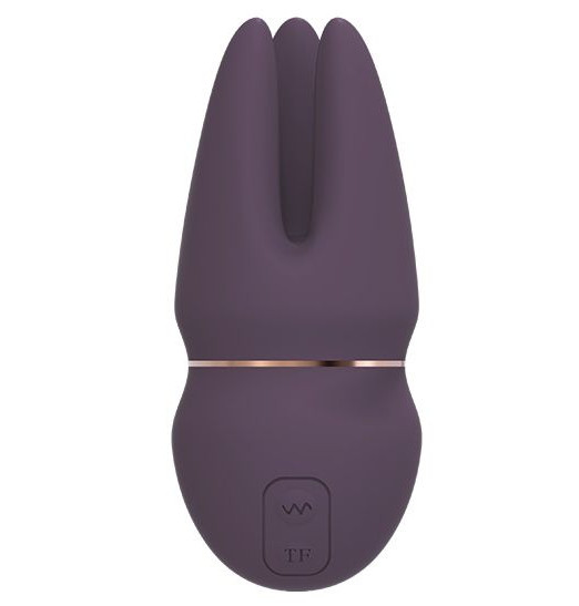 Фиолетовый клиторальный стимулятор SAGA