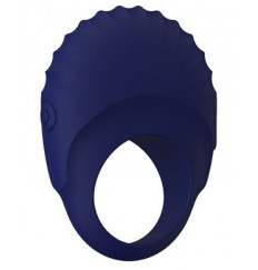 Синее эрекционное виброкольцо PALLAS