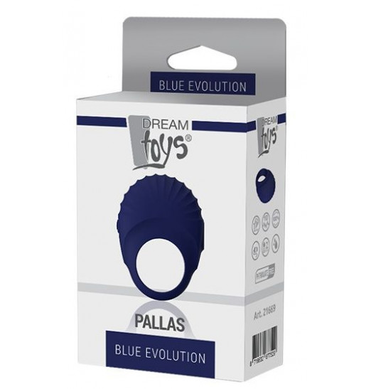 Синее эрекционное виброкольцо PALLAS Синее эрекционное виброкольцо PALLAS