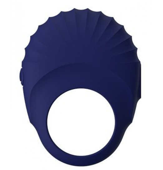 Синее эрекционное виброкольцо PALLAS