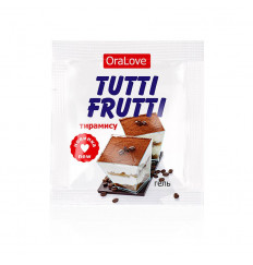 Пробник гель-смазки Tutti-frutti со вкусом тирамису - 4 гр. Пробник гель-смазки Tutti-frutti со вкусом тирамису - 4 гр.