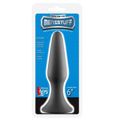 Серая анальная пробка METAL BALL BUTT PLUG - 15 см.